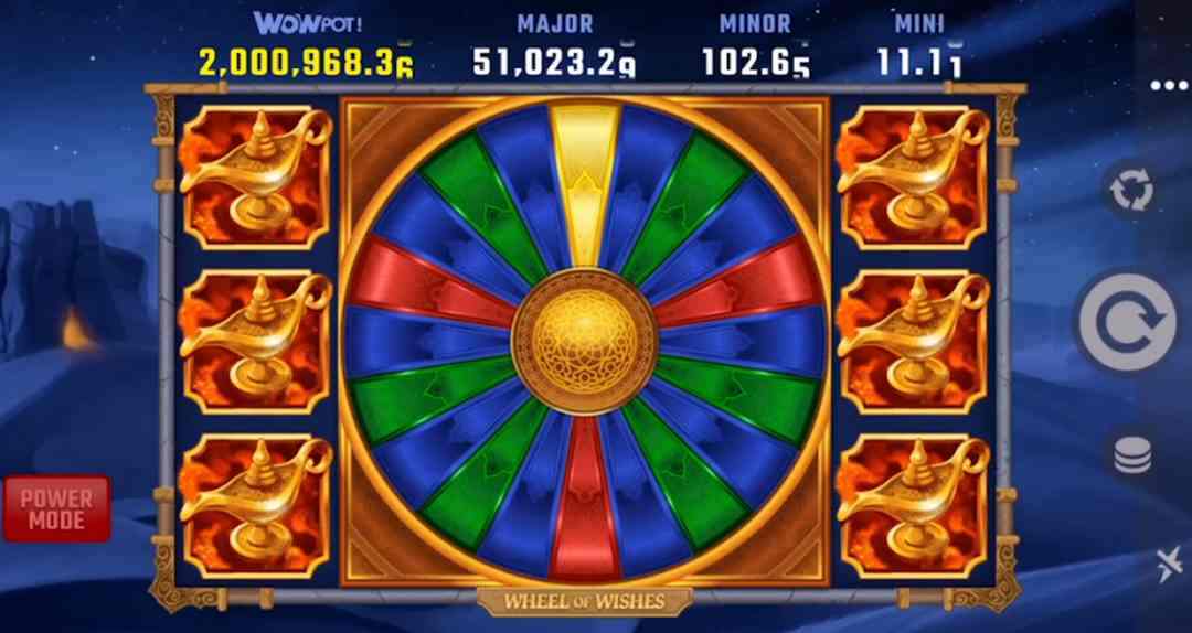 Trò chơi Slot Wheel of Wishes của MG