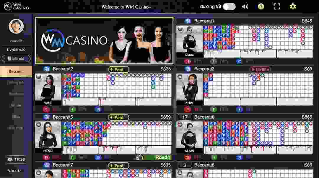 Nhiều trò chơi trí não đang có mặt tại WM Casino
