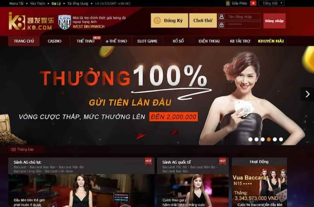 Những thông tin thú vị về nhà cái K8 